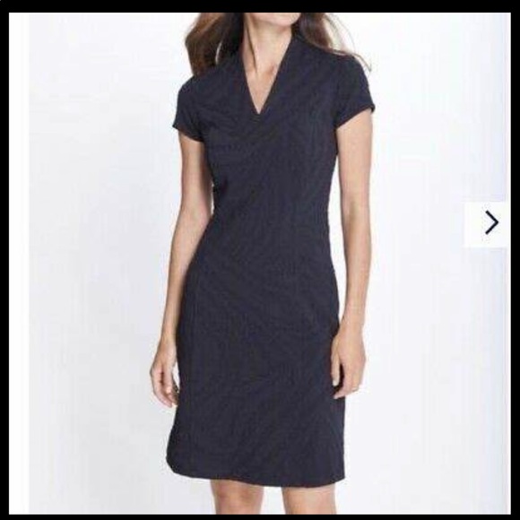 J.McLaughlin little black dress with zebra pattern